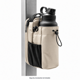 Off-white magnetic bottle bag attached to a steel post. Bag only; accessories not included.