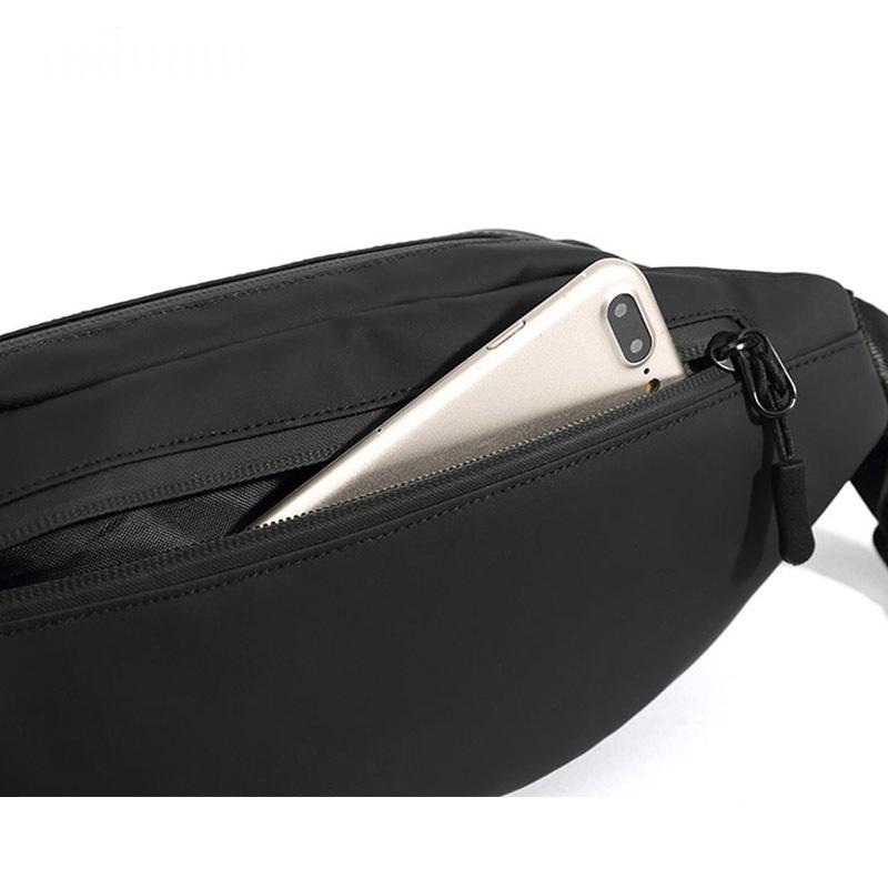 The Original Shoulder Bag in Cool Black, zippered phone pocket